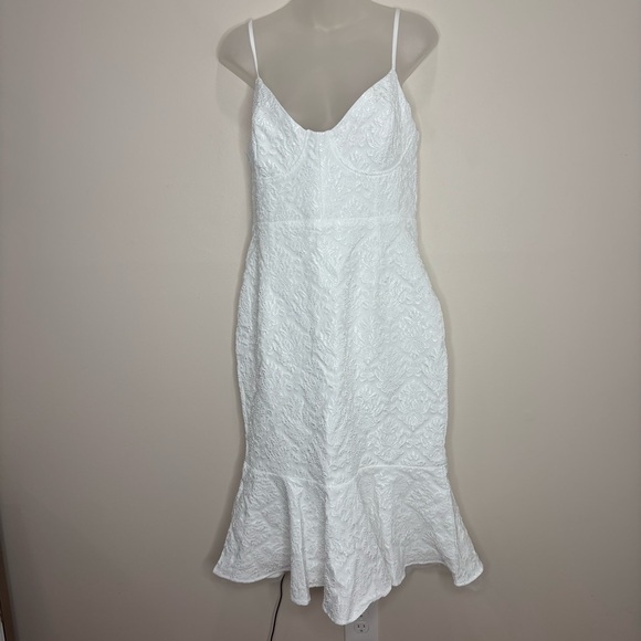 Fashion Nova Bridal Party Cocktail dress White nwt NEW Size XL - Picture 2 of 7